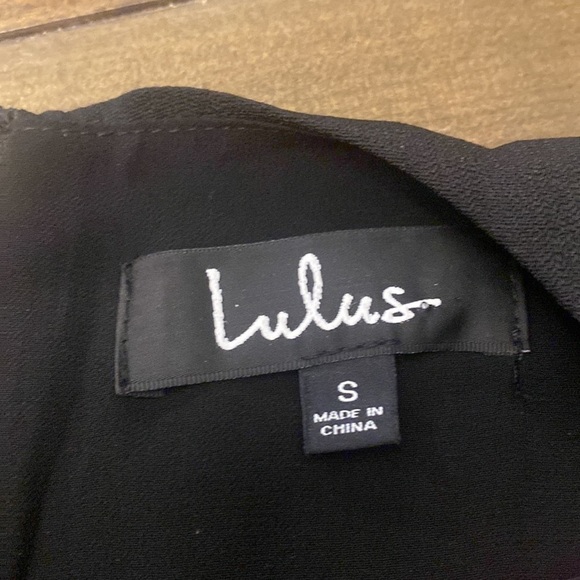 Lulu’s black shift midi dress exposed zipper size S - Picture 4 of 8